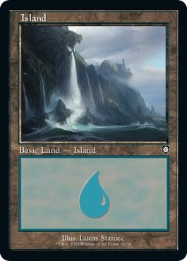 Image for Island (32) (Retro Frame) (32) [Commander: The Brothers' War]