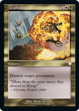 Image for Vindicate (Retro Frame) (131) [Commander: The Brothers' War]