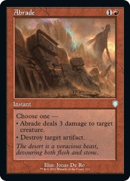 Image for Abrade (Retro Frame) (111) [Commander: The Brothers' War]
