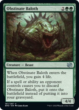 Image for Obstinate Baloth (187) [The Brothers' War]
