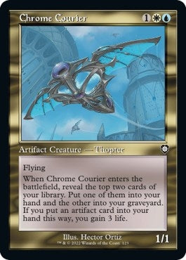 Image for Chrome Courier (Retro Frame) (123) [Commander: The Brothers' War]