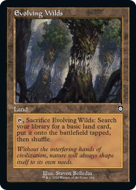 Image for Evolving Wilds (Retro Frame) (184) [Commander: The Brothers' War]