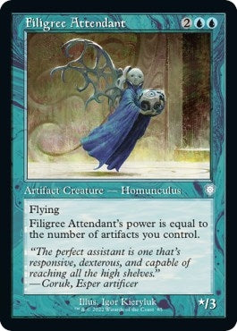 Image for Filigree Attendant (Retro Frame) (85) [Commander: The Brothers' War]