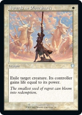Image for Swords to Plowshares (Retro Frame) (75) [Commander: The Brothers' War]