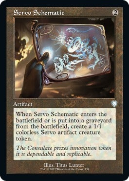 Image for Servo Schematic (Retro Frame) (158) [Commander: The Brothers' War]