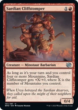 Image for Sardian Cliffstomper (151) [The Brothers' War]