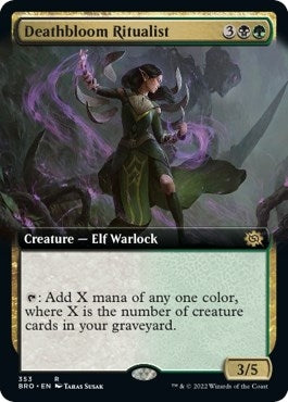 Image for Deathbloom Ritualist (Extended Art) (353) [The Brothers' War]