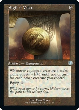 Image for Sigil of Valor (53) [The Brothers' War: Retro Frame Artifacts]