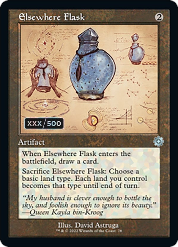Image for Elsewhere Flask (Schematic) (Serial Numbered) (78) [The Brothers' War: Retro Frame Artifacts]