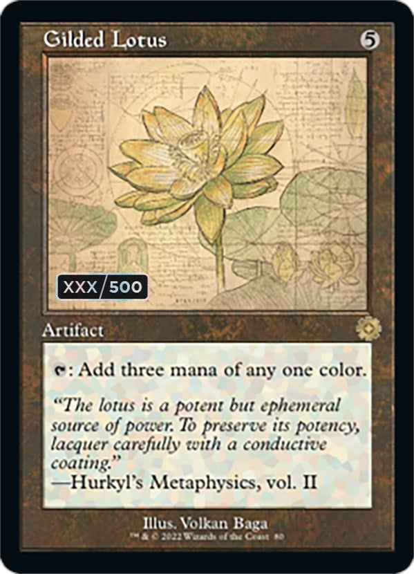 Image for Gilded Lotus (Schematic) (Serial Numbered) (80) [The Brothers' War: Retro Frame Artifacts]