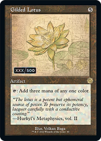 Image for Gilded Lotus (Schematic) (Serial Numbered) (80) [The Brothers' War: Retro Frame Artifacts]