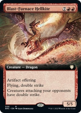 Image for Blast-Furnace Hellkite (Extended Art) (59) [Commander: The Brothers' War]