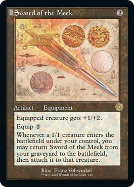 Image for Sword of the Meek (Schematic) (122) [The Brothers' War: Retro Frame Artifacts]