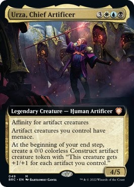 Image for Urza, Chief Artificer (Extended Art) (49) [Commander: The Brothers' War]