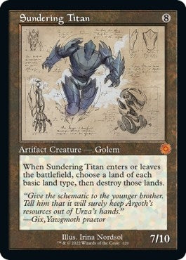 Image for Sundering Titan (Schematic) (120) [The Brothers' War: Retro Frame Artifacts]