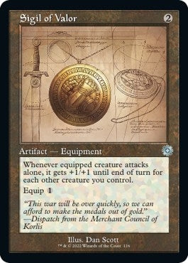 Image for Sigil of Valor (Schematic) (116) [The Brothers' War: Retro Frame Artifacts]