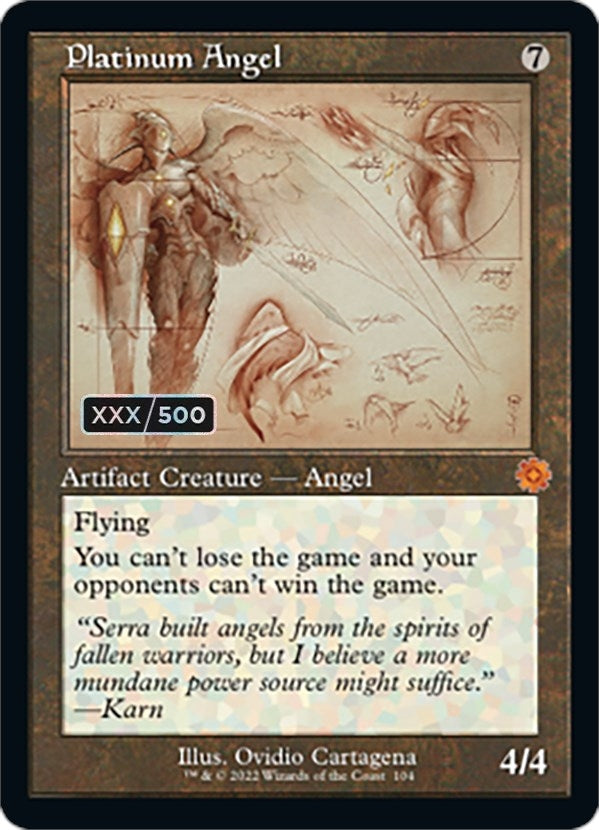 Image for Platinum Angel (Schematic) (Serial Numbered) (104) [The Brothers' War: Retro Frame Artifacts]