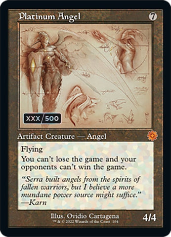 Image for Platinum Angel (Schematic) (Serial Numbered) (104) [The Brothers' War: Retro Frame Artifacts]