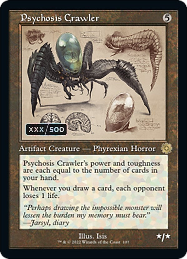 Image for Psychosis Crawler (Schematic) (Serial Numbered) (107) [The Brothers' War: Retro Frame Artifacts]