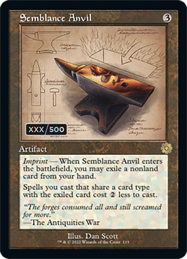 Image for Semblance Anvil (Schematic) (Serial Numbered) (115) [The Brothers' War: Retro Frame Artifacts]