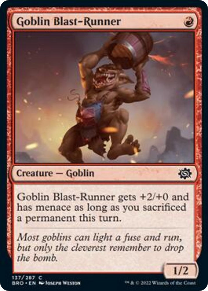 Image for Goblin Blast-Runner (137) [The Brothers' War]