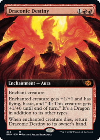 Image for Draconic Destiny (Extended Art) (336) [The Brothers' War]