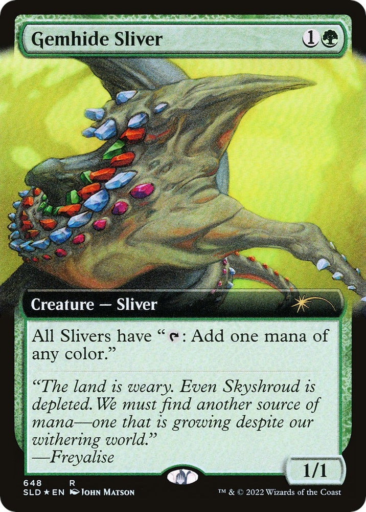 Image for Gemhide Sliver (Extended Art) (648) [Secret Lair Drop Series]