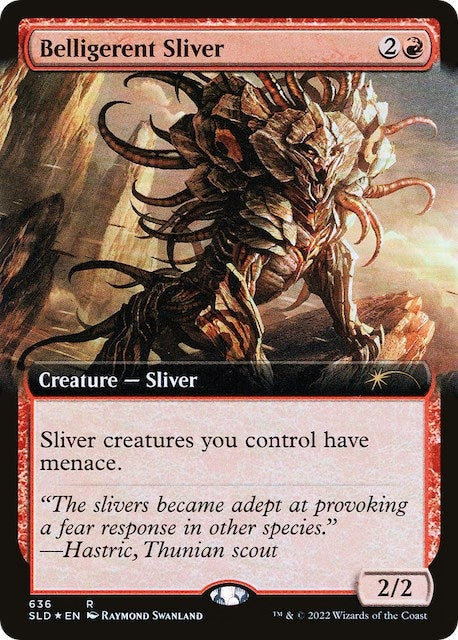 Image for Belligerent Sliver (Extended Art) (636) [Secret Lair Drop Series]