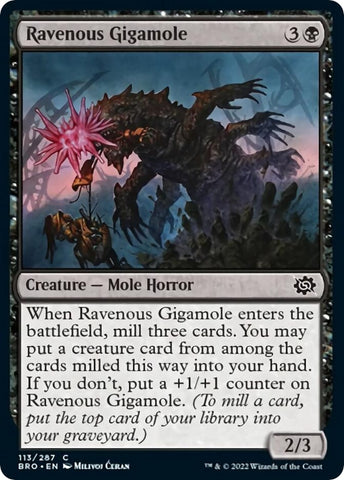 Image for Ravenous Gigamole (113) - Magic: The Gathering