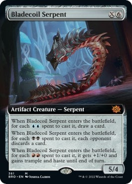 Image for Bladecoil Serpent (Extended Art) (361) [The Brothers' War]