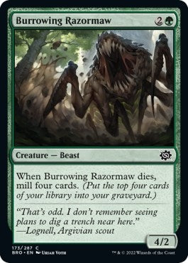 Image for Burrowing Razormaw (173) [The Brothers' War]