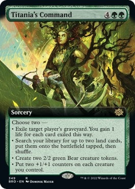 Image for Titania's Command (Extended Art) (349) - Magic: The Gathering