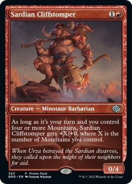 Image for Sardian Cliffstomper (383) - Magic: The Gathering