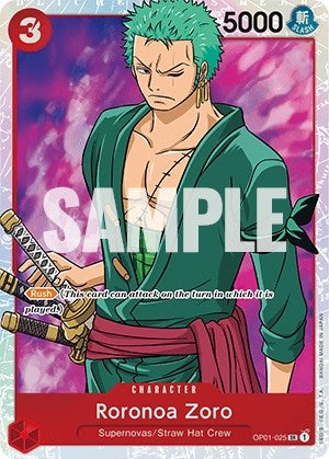 Image for Roronoa Zoro (025) (OP01-025) - One Piece Card Game