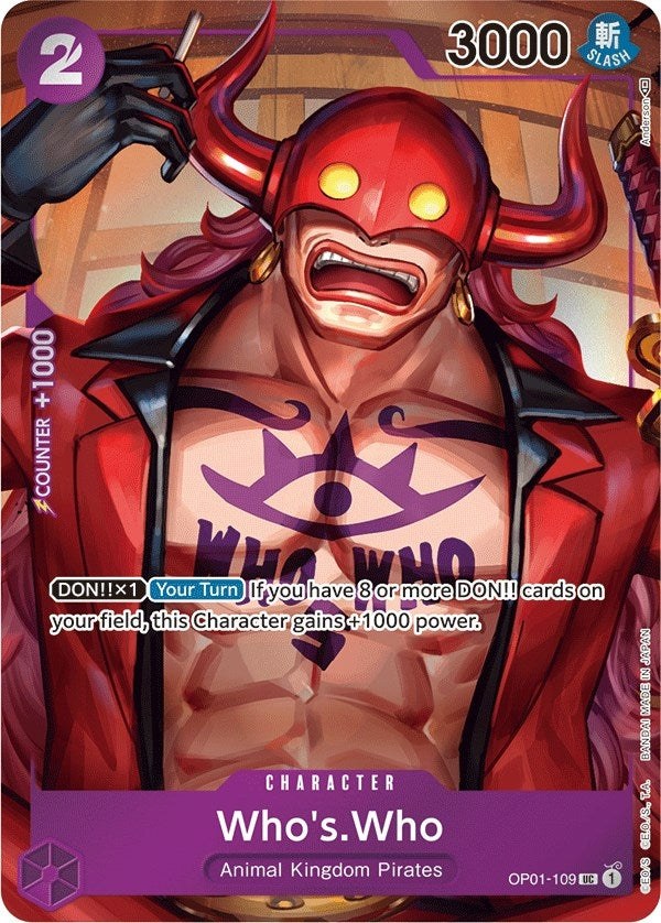 Image for Who's.Who (Box Topper) (OP01-109) - One Piece Card Game