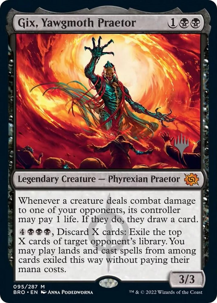 Image for Gix, Yawgmoth Praetor (95) [Promo Pack: The Brothers' War]