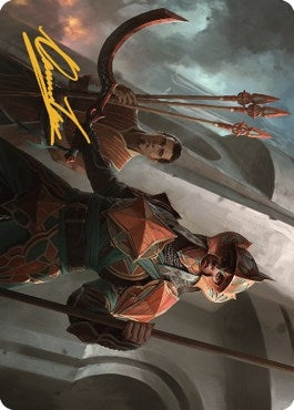 Image for Siege Veteran Art Card (Gold-Stamped Signature) (3) [Art Series: The Brothers' War]