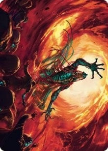 Image for Gix, Yawgmoth Praetor Art Card (16) [Art Series: The Brothers' War]