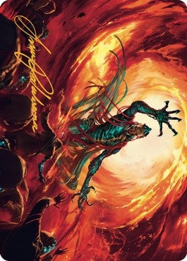 Image for Gix, Yawgmoth Praetor Art Card (Gold-Stamped Signature) (16) [Art Series: The Brothers' War]