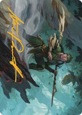 Image for Gwenna, Eyes of Gaea Art Card (Gold-Stamped Signature) (25) [Art Series: The Brothers' War]