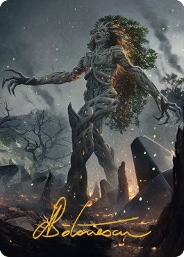 Image for Titania, Gaea Incarnate Art Card (Gold-Stamped Signature) (27) [Art Series: The Brothers' War]