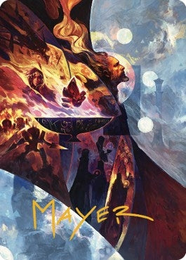 Image for Urza's Command Art Card (Gold-Stamped Signature) (31) [Art Series: The Brothers' War]