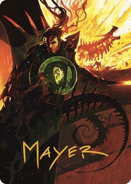 Image for Mishra's Command Art Card (Gold-Stamped Signature) (33) [Art Series: The Brothers' War]