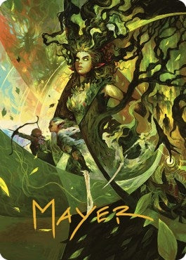 Image for Titania's Command Art Card (Gold-Stamped Signature) (34) [Art Series: The Brothers' War]