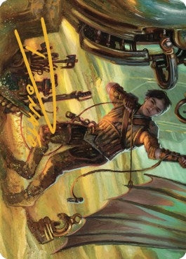 Image for Mishra, Excavation Prodigy Art Card (Gold-Stamped Signature) (36) [Art Series: The Brothers' War]