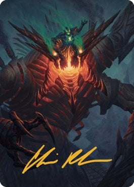 Image for Mishra, Lost to Phyrexia Art Card (Gold-Stamped Signature) (38) [Art Series: The Brothers' War]