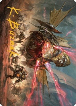 Image for Liberator, Urza's Battlethopter Art Card (Gold-Stamped Signature) (44) [Art Series: The Brothers' War]
