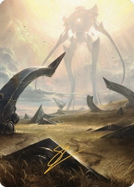 Image for Plains (47) Art Card (Gold-Stamped Signature) (47) [Art Series: The Brothers' War]