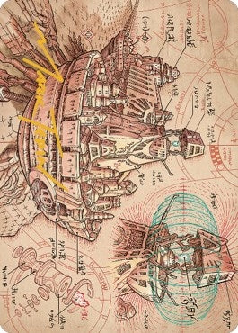 Image for Defense Grid Art Card (Gold-Stamped Signature) (58) [Art Series: The Brothers' War]