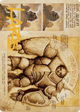 Image for Precursor Golem Art Card (Gold-Stamped Signature) (72) [Art Series: The Brothers' War]